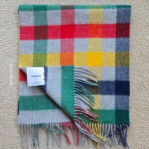 NWOT Hudson's Bay Company 100% Wool Stripes Colorful HBC